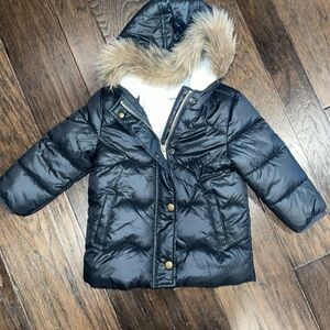 Old Navy black puffer toddler coat 2t
